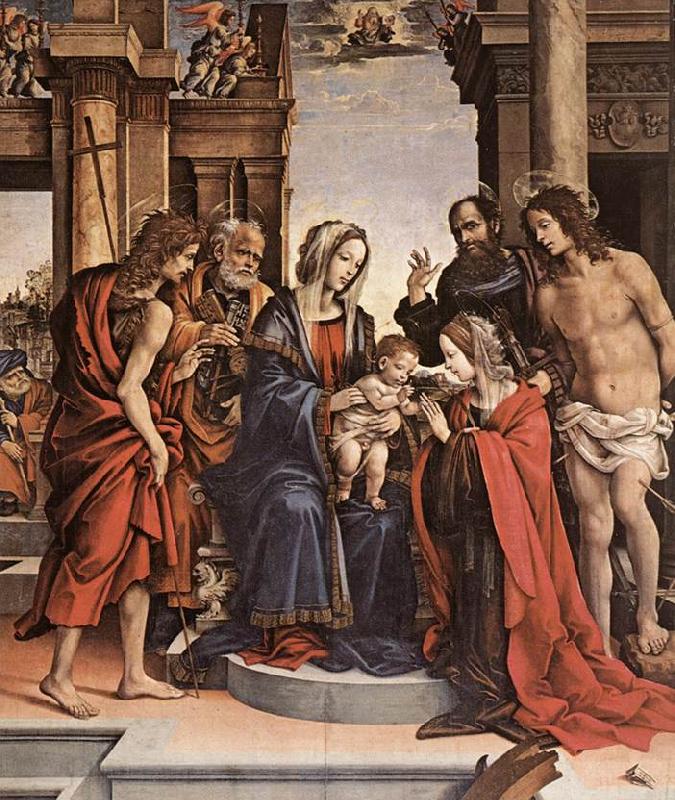 LIPPI, Filippino The Marriage of St Catherine gwt oil painting picture